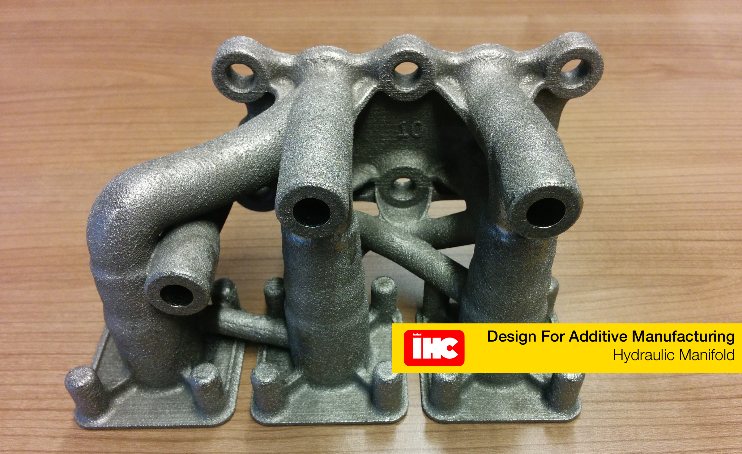 Highly optimised hydraulic manifold, manufactured by Electron Beam Melting, an additive manufacturing process - High Performance Engineering